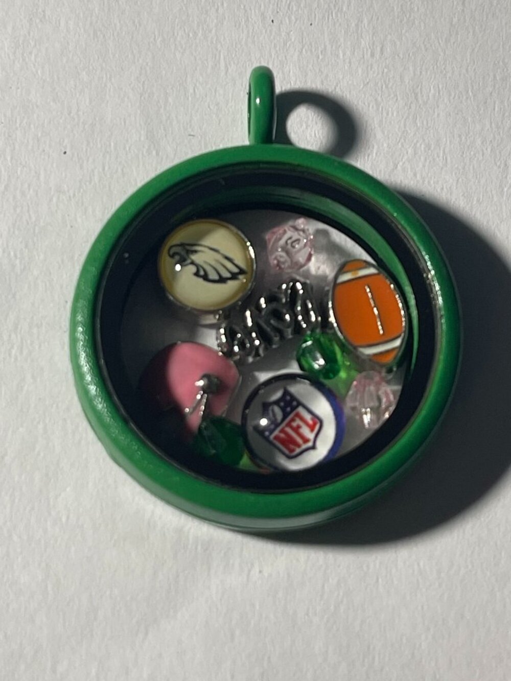 Philadelphia Eagles NFL Memory Charm Locket w/ 22 IN chain NEW
